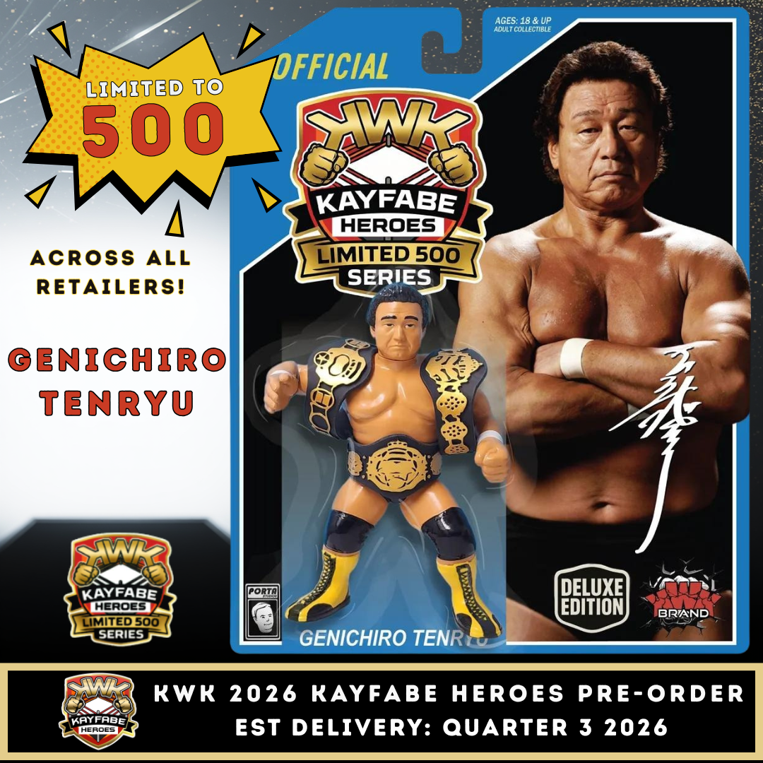 PRE-ORDER*** KWK 2026 Kayfabe Heroes Limited 500 Series Genichiro
