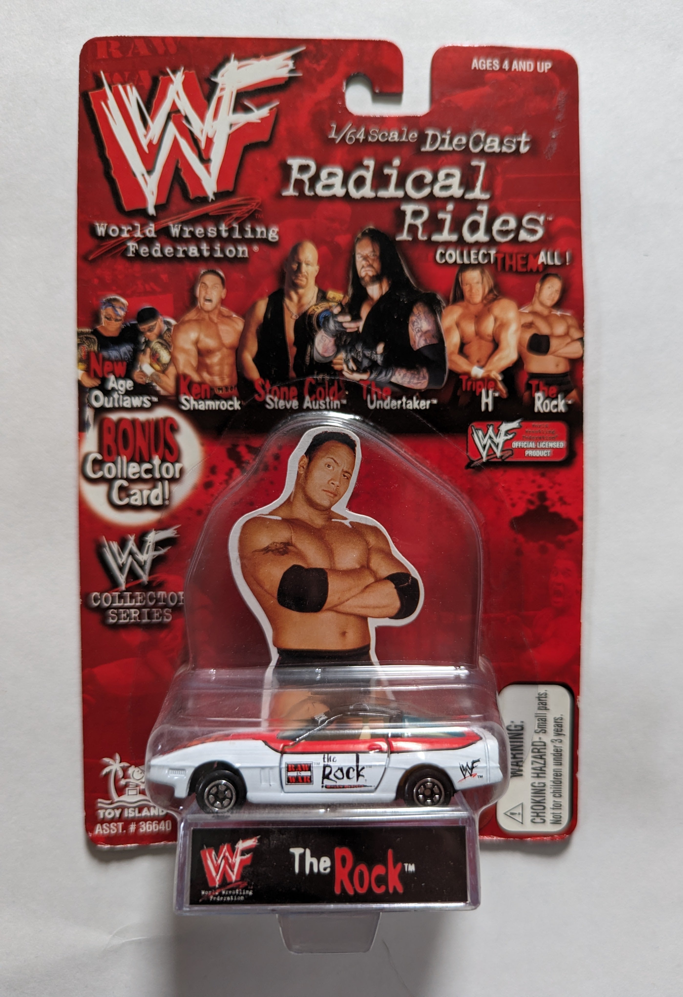 WWF Radical Rides The Rock (Diecast Car) J+J Figures