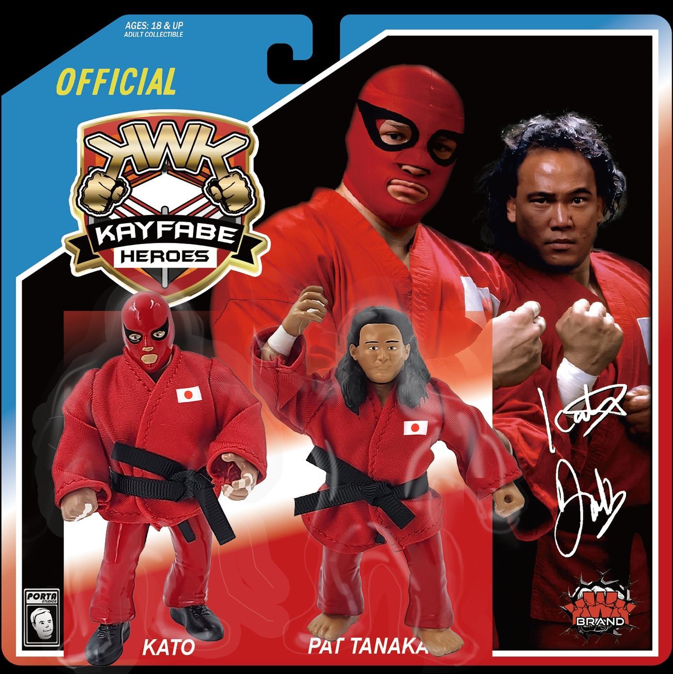 ***PRE-ORDER*** KWK 2025 Kayfabe Heroes 2-Pack Orient Express (Kato & Pat Tanaka)