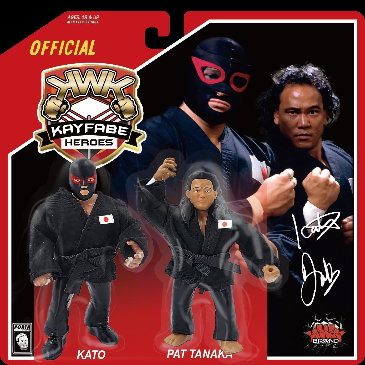 ***PRE-ORDER*** KWK 2025 Kayfabe Heroes 2-Pack Orient Express (Kato & Pat Tanaka)