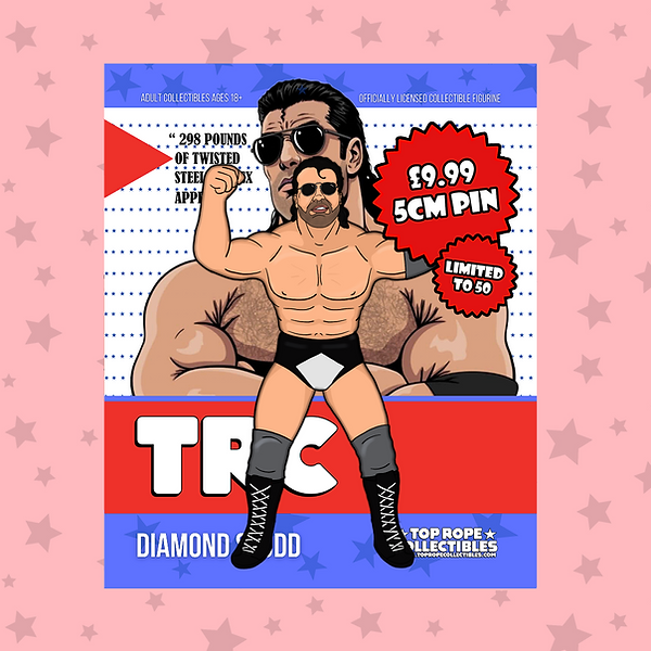 ***PRE-ORDER*** Top Rope Collectibles Diamond Studd 2in Enamel Pin