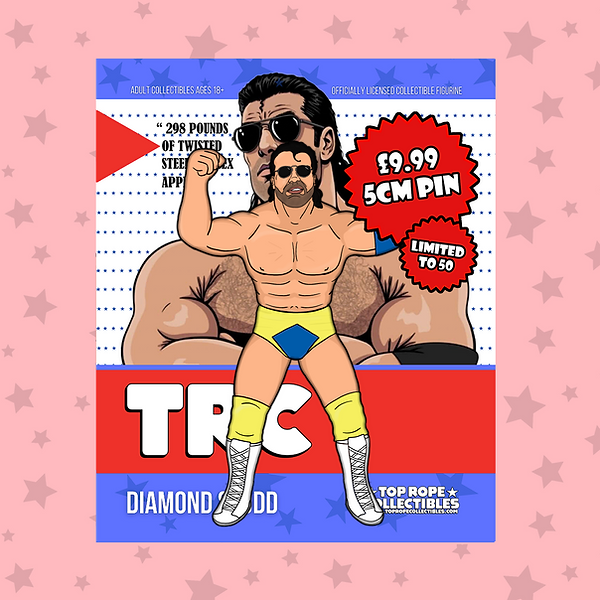 ***PRE-ORDER*** Top Rope Collectibles Diamond Studd 2in Enamel Pin