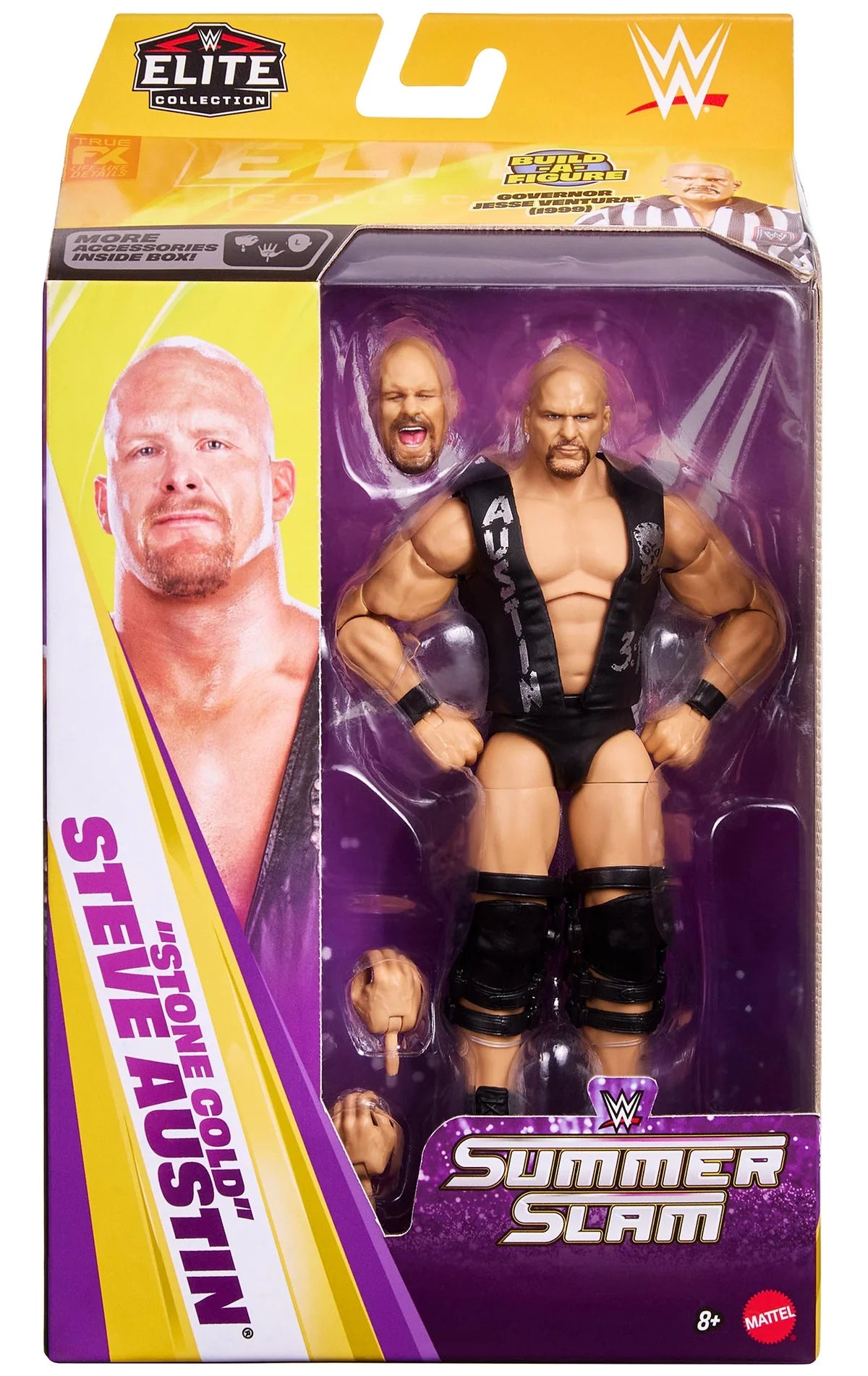 ***PRE-ORDER*** Elite Summerslam 2026 - Set of 5 (Chyna, Mankind, Steve Austin, Triple H, & Build-A-Figure Jesse Ventura)