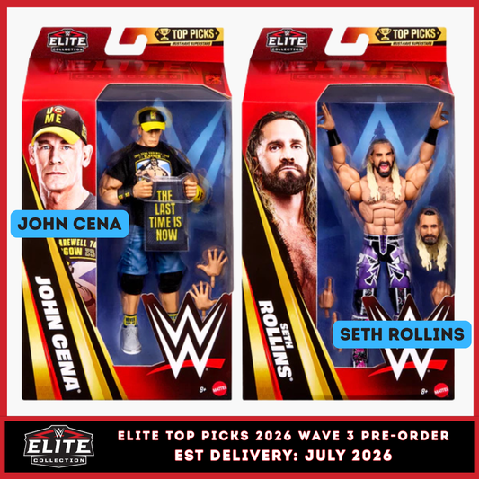 ***PRE-ORDER*** Elite Top Picks 2026 Wave 3 - Set of 2 (John Cena & Seth Rollins)