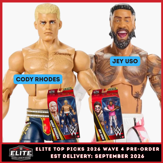 ***PRE-ORDER*** Elite Top Picks 2026 Wave 4 - Set of 2 (Cody Rhodes & Jey Uso)