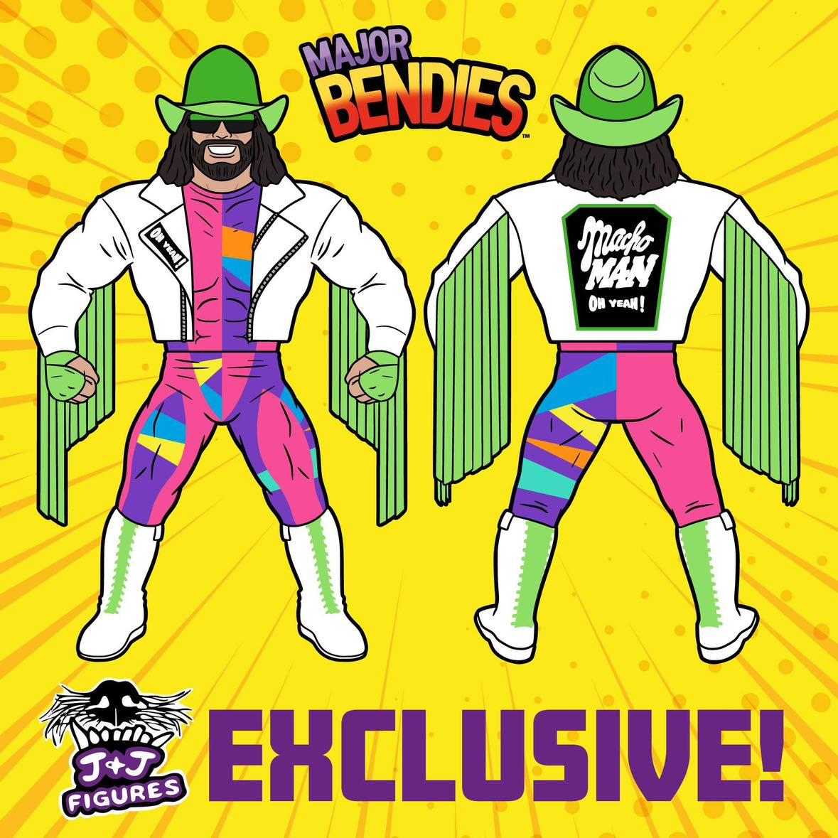 Major Bendies J+J Figures Exclusive 'Macho Man' Randy Savage