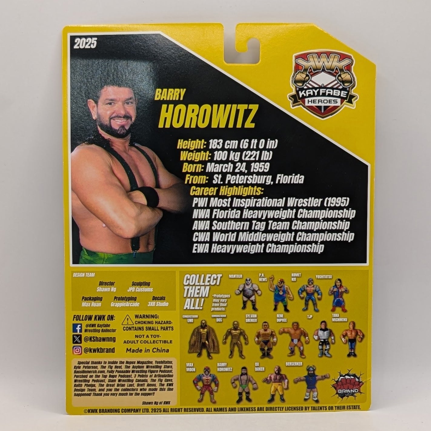 KWK 2025 Kayfabe Heroes Barry Horowitz