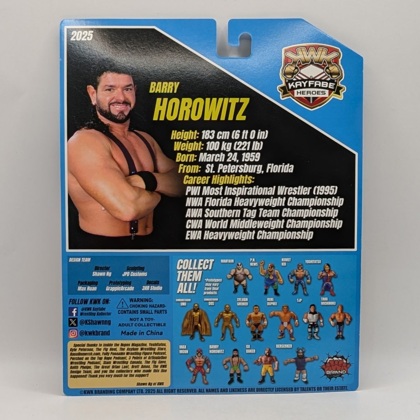 KWK 2025 Kayfabe Heroes Barry Horowitz