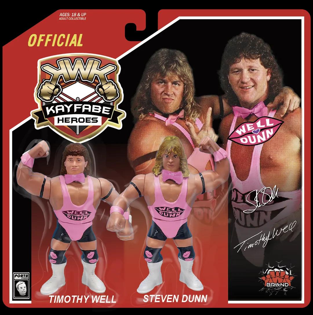 ***PRE-ORDER*** KWK 2025 Kayfabe Heroes 2-Pack Well Dunn (Timothy Well & Steven Dunn)