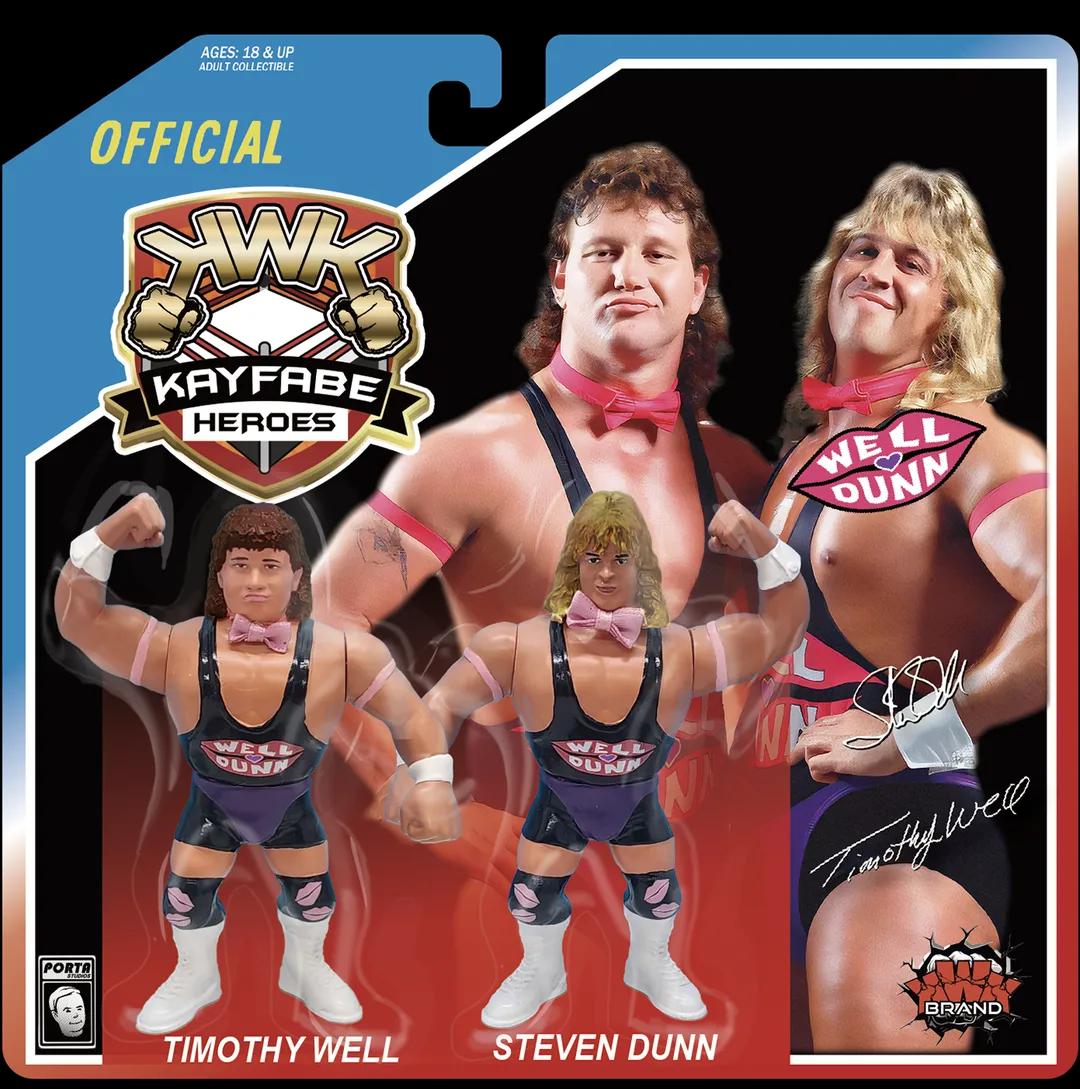 ***PRE-ORDER*** KWK 2025 Kayfabe Heroes 2-Pack Well Dunn (Timothy Well & Steven Dunn)