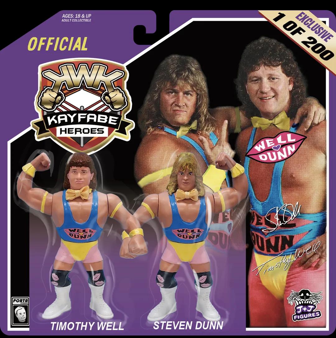 ***PRE-ORDER*** KWK 2025 Kayfabe Heroes 2-Pack Well Dunn (Timothy Well & Steven Dunn)