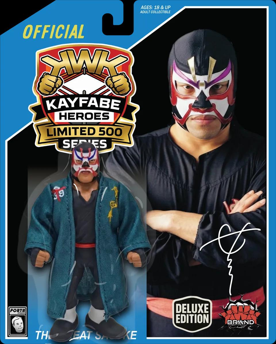 ***PRE-ORDER*** KWK 2026 Kayfabe Heroes The Great Sasuke vs. Hayabusa Bundles