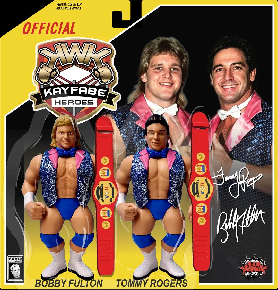 ***PRE-ORDER*** KWK 2026 Kayfabe Heroes 2-Packs The Fantastics (Bobby Fulton & Tommy Rogers)