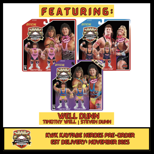 ***PRE-ORDER*** KWK 2025 Kayfabe Heroes 2-Pack Well Dunn (Timothy Well & Steven Dunn)