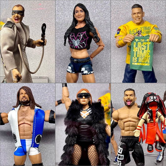 ***PRE-ORDER*** Elite 129 - Set of 6 (AJ Lee, AJ Styles, Becky Lynch, Finn Balor, John Cena & Repo Man)