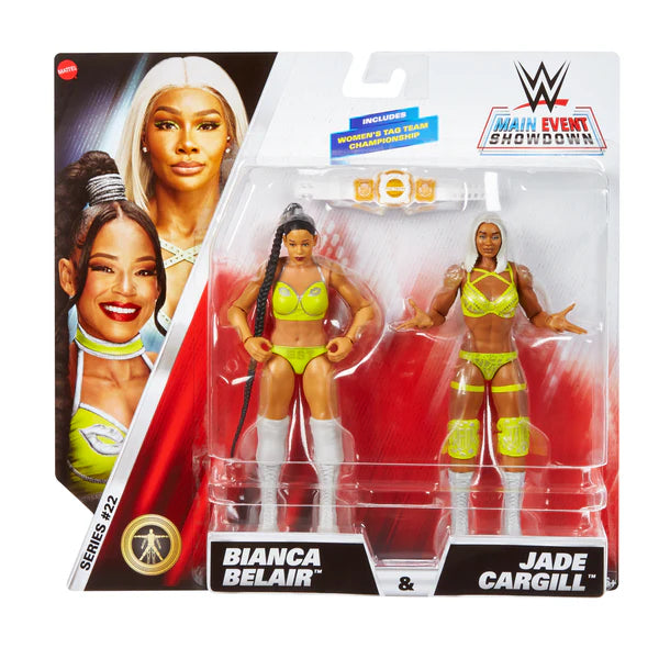***PRE-ORDER*** Main Event Showdown 22 - Set of 3 (Austin Theory & Grayson Waller, Bianca Belair & Jade Cargill, & Cody Rhodes vs. AJ Styles)
