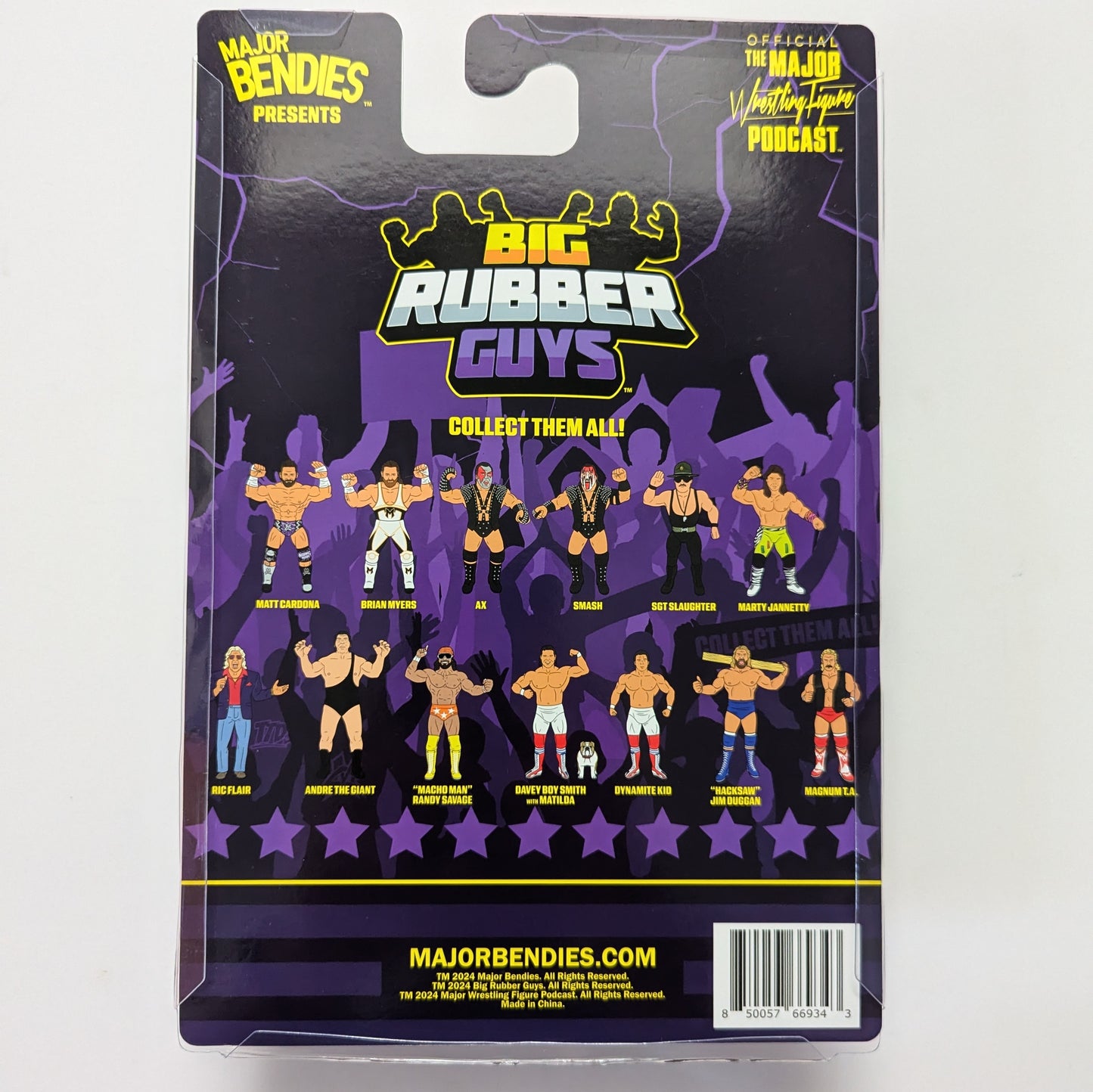 Major Wrestling Figure Podcast Big Rubber Guys 6 Bundle of 3 ('Hacksaw' Jim Duggan Standard & USA + Magnum TA)