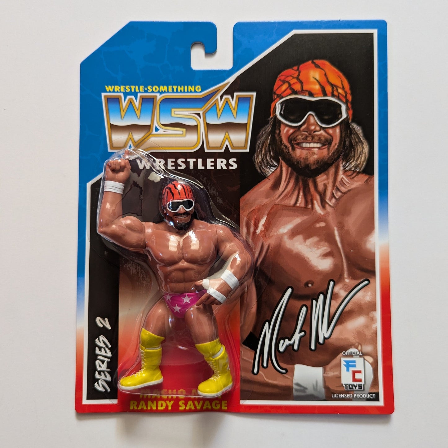 Figure Collections (FC) Wrestle Something Wrestlers 2 - Set of 5 (Buff Bagwell, Del Wilkes, Vlad The Superfan and Macho Man Randy Savage)