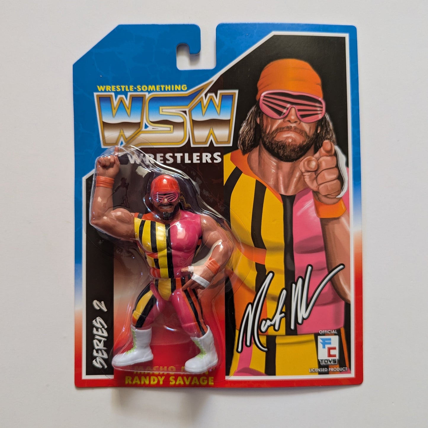 Figure Collections (FC) Wrestle Something Wrestlers 2 - Set of 5 (Buff Bagwell, Del Wilkes, Vlad The Superfan and Macho Man Randy Savage)