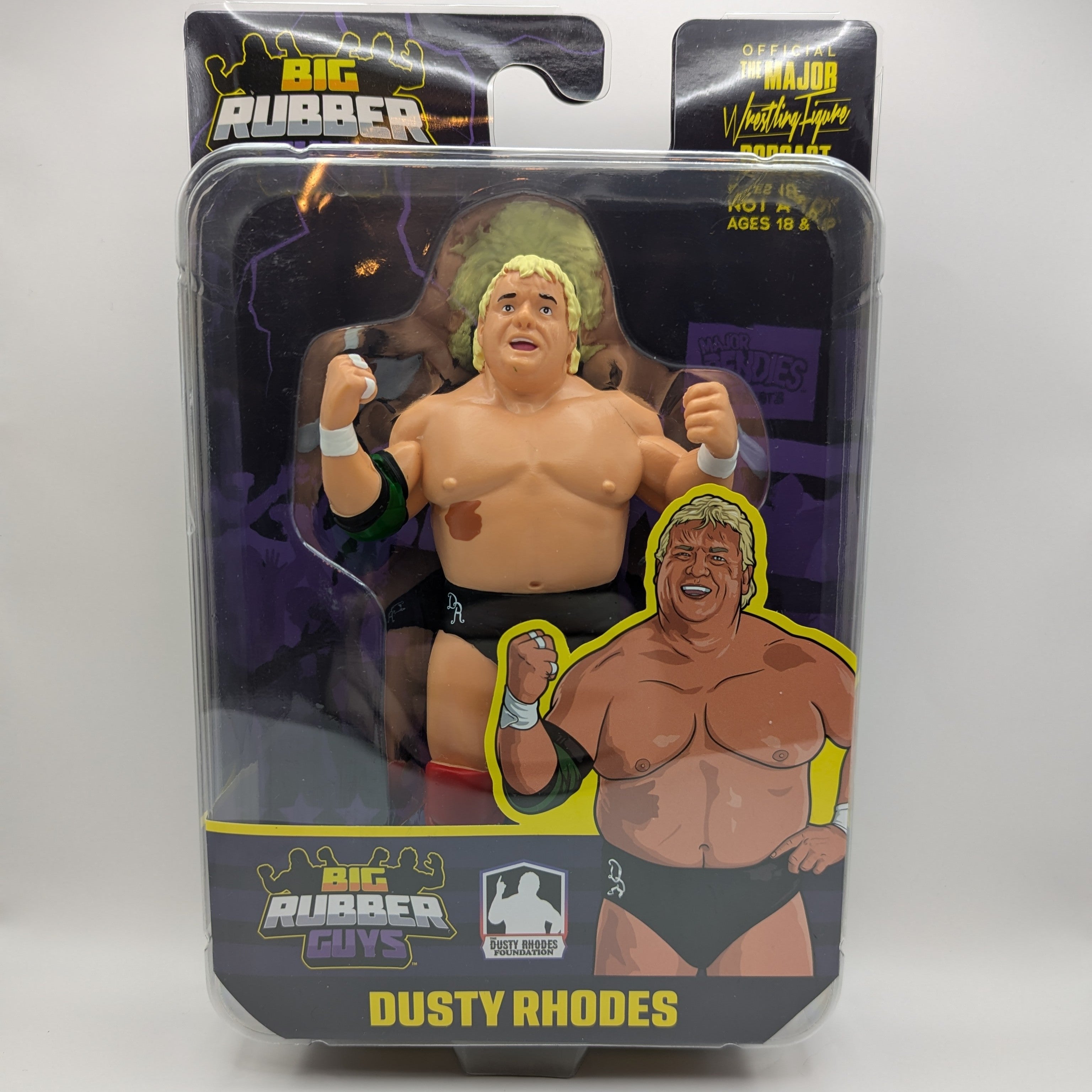 Major Wrestling Figure Podcast Big Rubber Guys 7 Dusty Rhodes – J+
