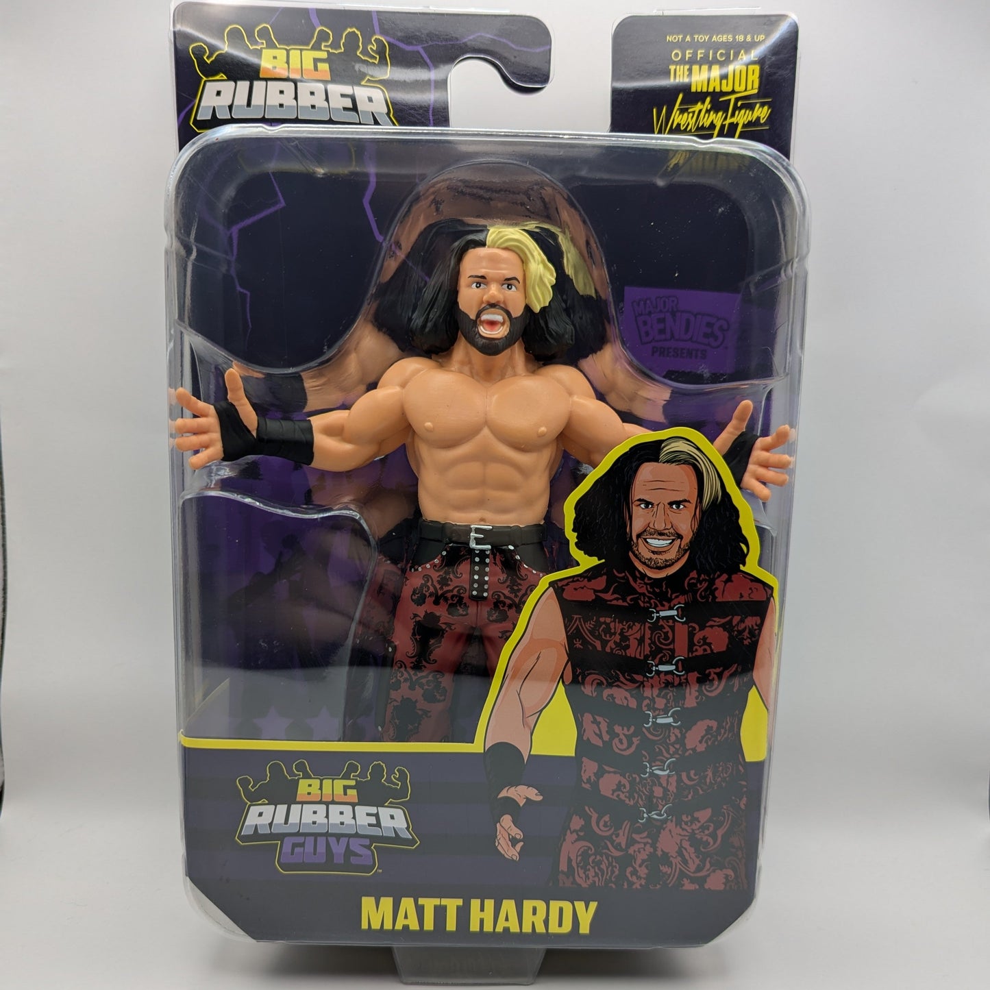 Major Big Rubber Guys The Hardy Boyz Bundle (Series 8 Matt Hardy & Series 9 Jeff Hardy)