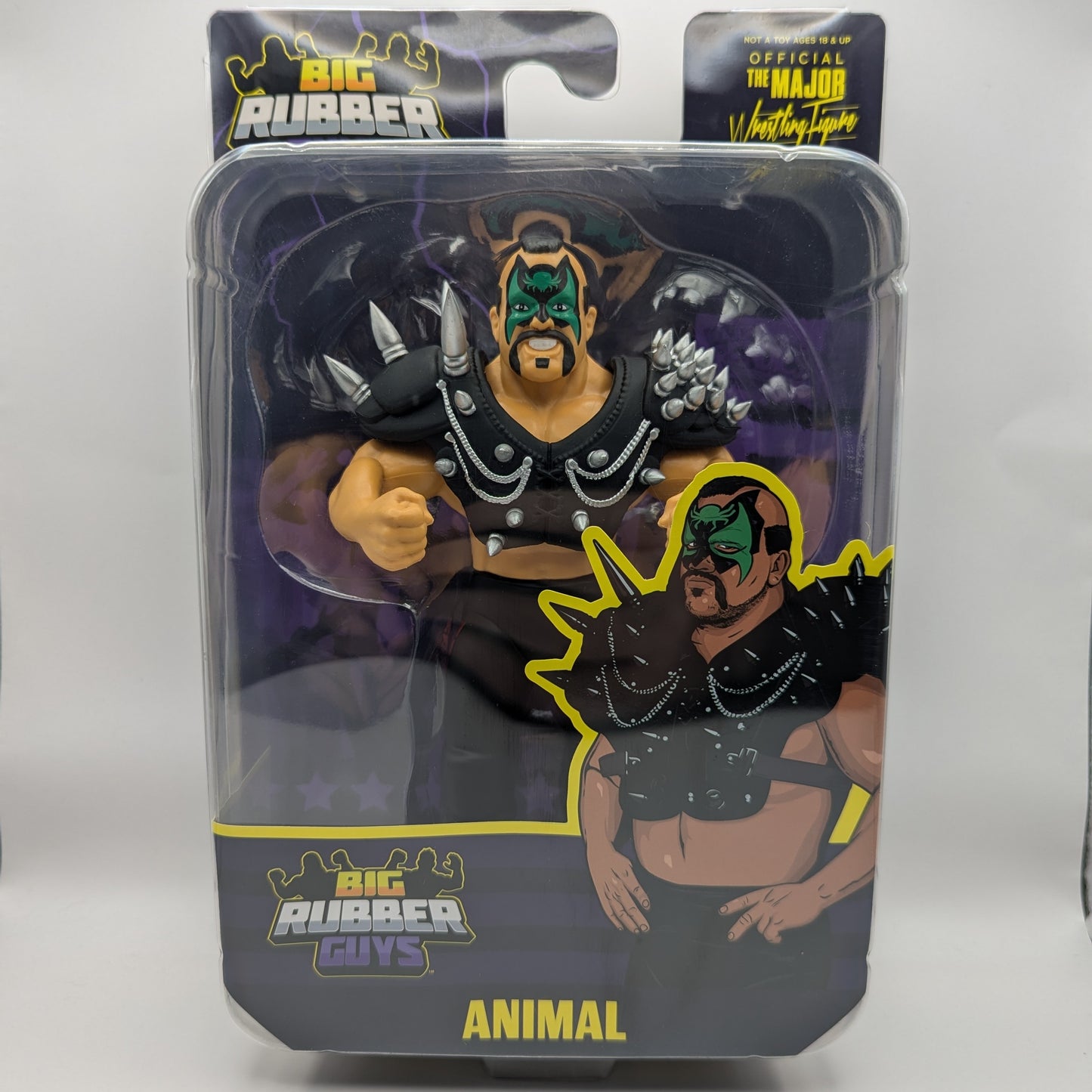 Major Wrestling Figure Podcast Big Rubber Guys 8 Bundle of 4 (Ethan Page, Matt Hardy, & The Road Warriors [Animal & Hawk])