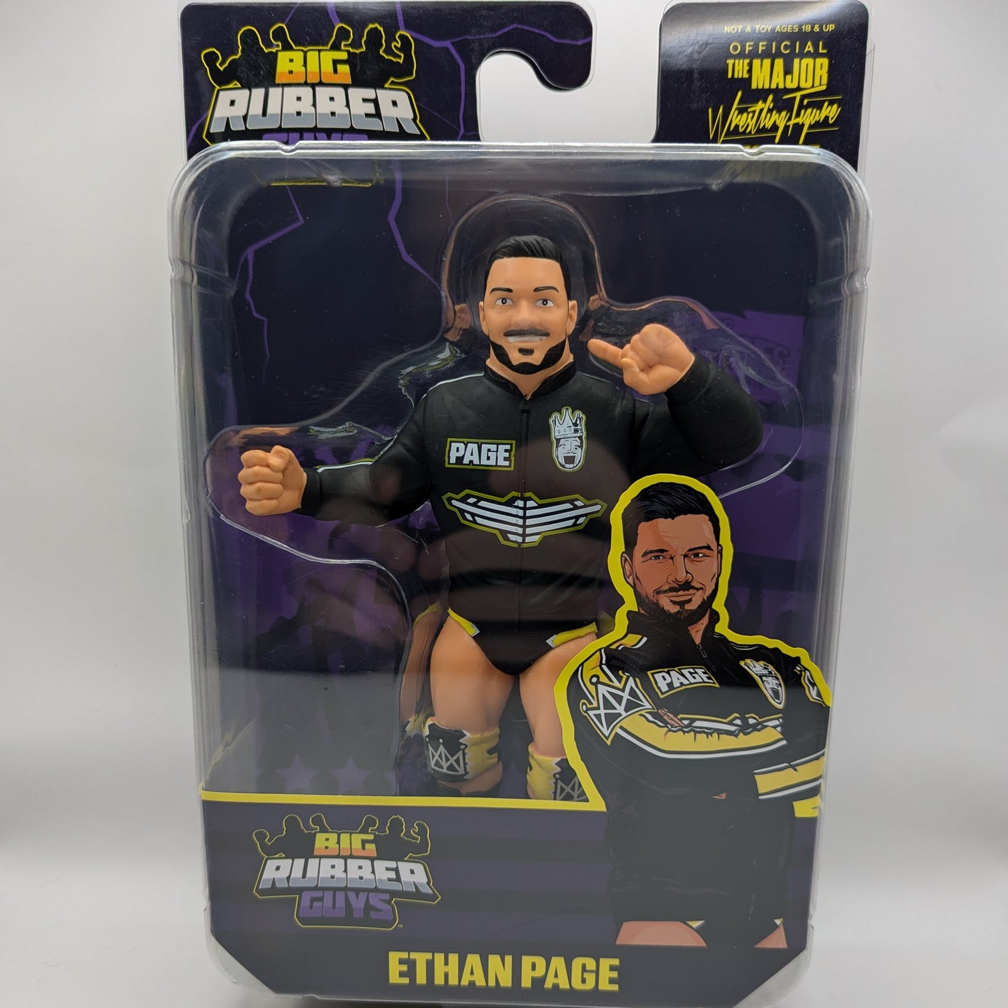 Major Wrestling Figure Podcast Big Rubber Guys 8 Bundle of 4 (Ethan Page, Matt Hardy, & The Road Warriors [Animal & Hawk])