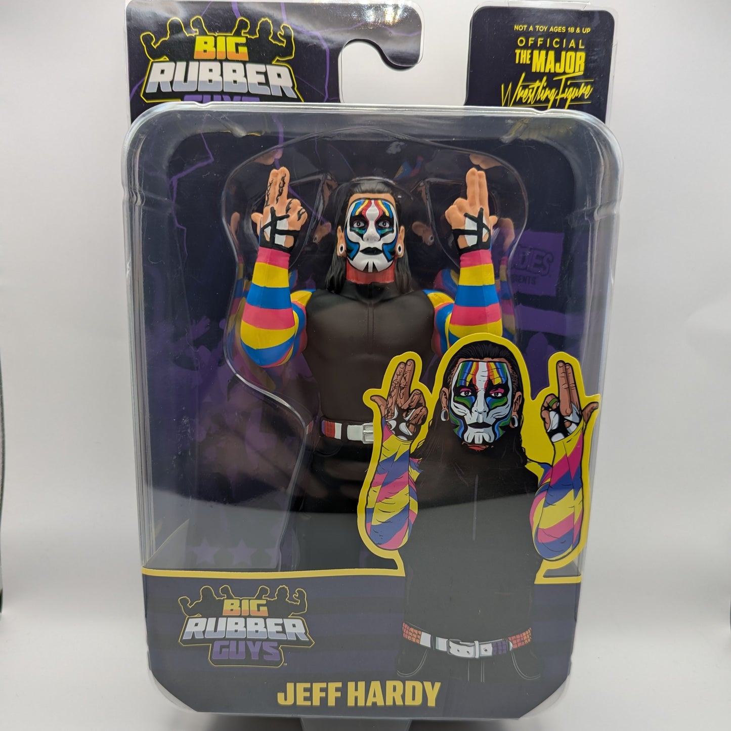 Major Big Rubber Guys 9 Bundle of 3 (Brawler, Harley Race, & Jeff Hardy)