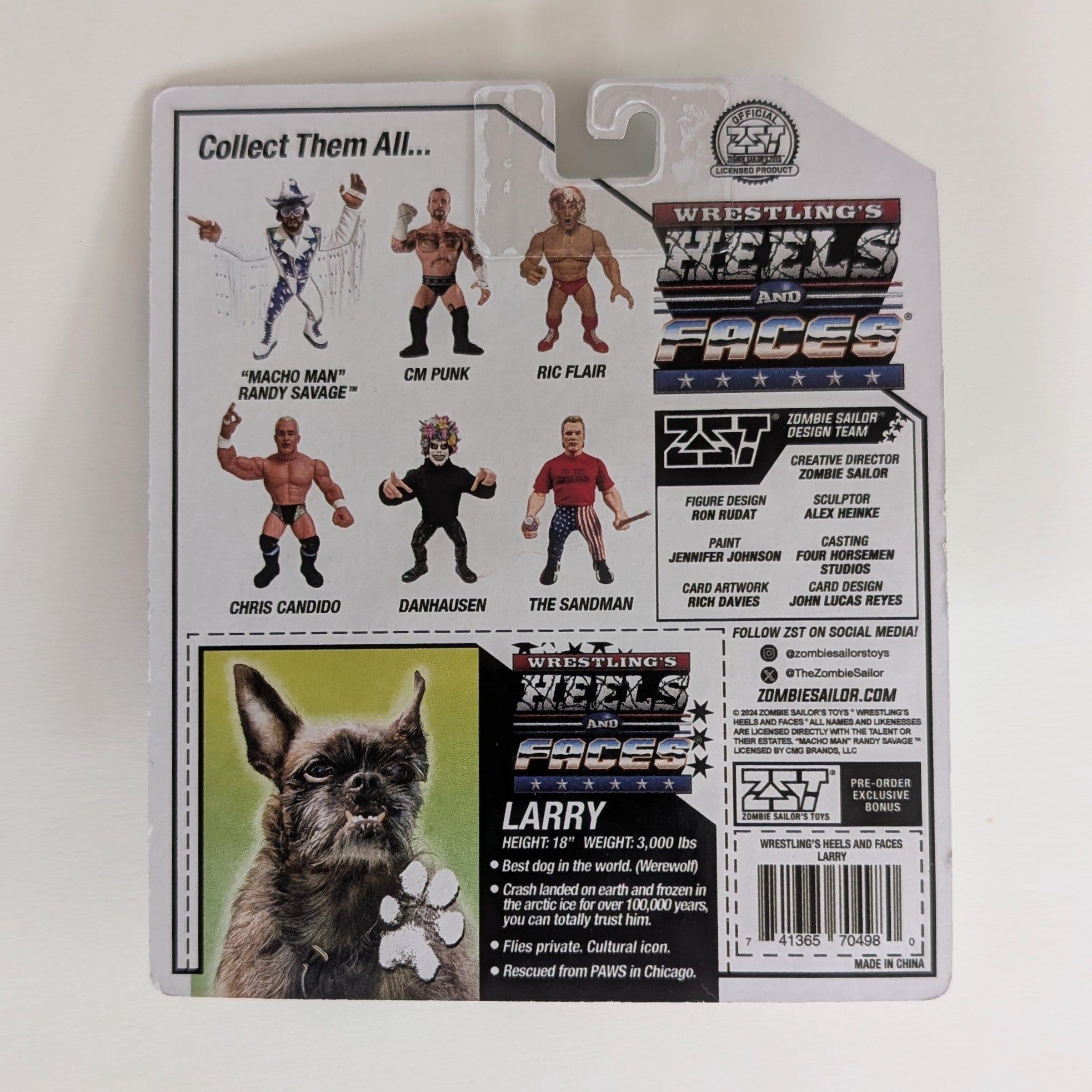 Zombie Sailor Toys 2024 Heels & Faces Exclusive CM Punk – J+
