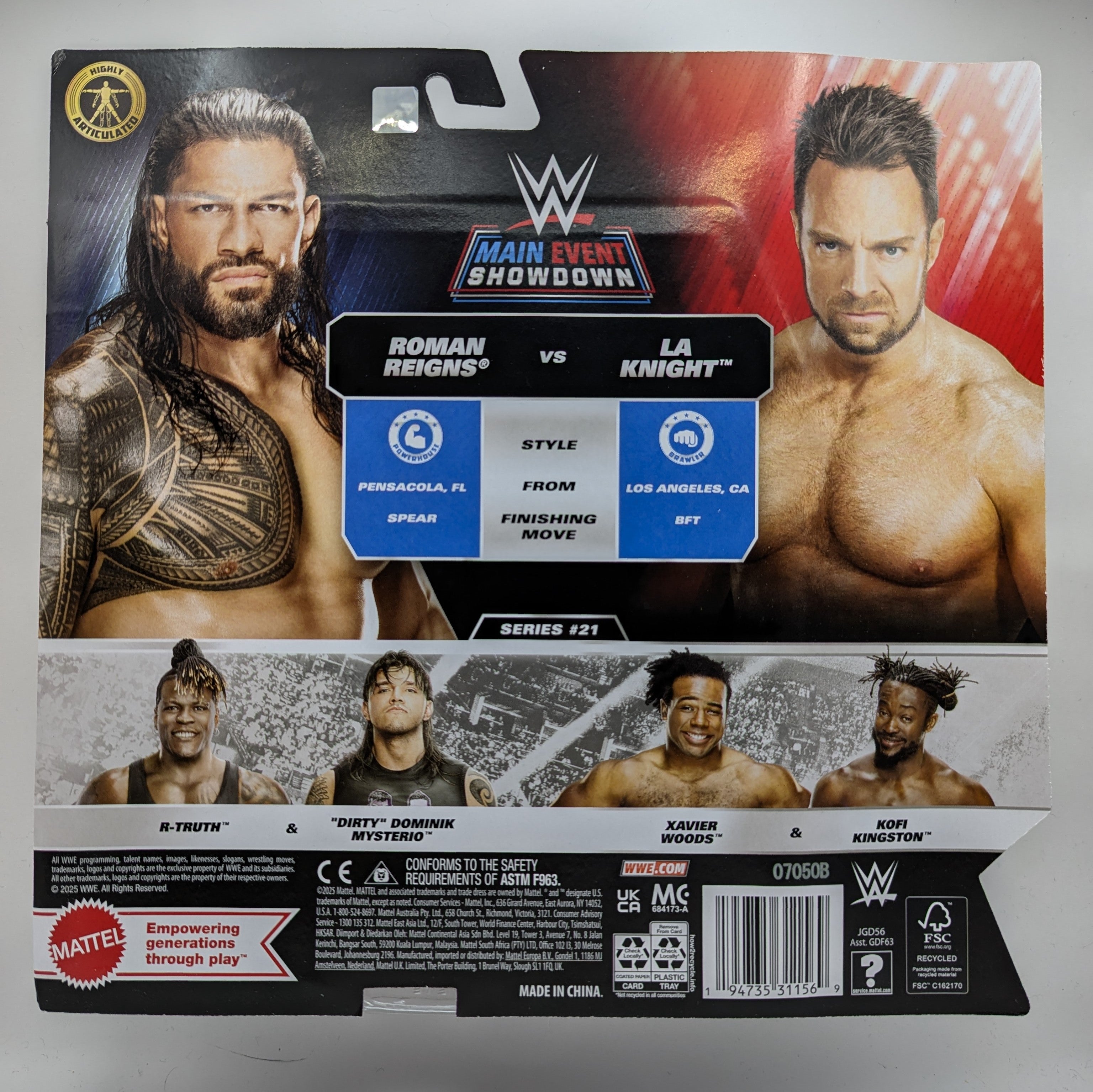 Main Event Showdown 21 LA Knight vs. Roman Reigns – J+J Figures
