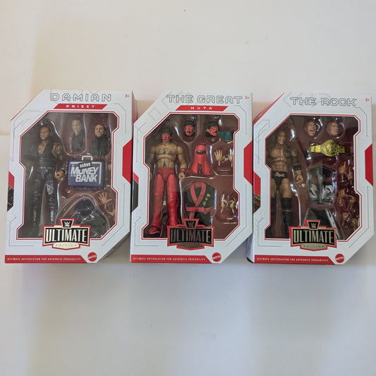Ultimate Edition 25 - Set of 3 (Damian Priest, Great Muta, & The Rock)