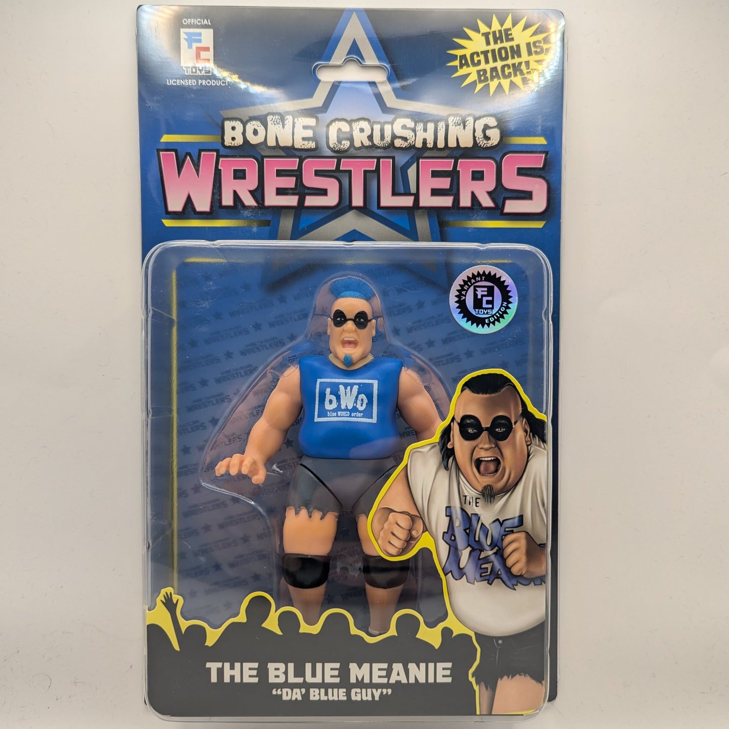 Figure Collections (FC) Bone Crushing Wrestlers (BCW) 1 Blue Meanie