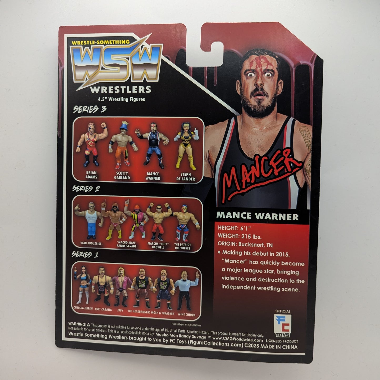 Figure Collections (FC) Wrestle Something Wrestlers 3 Mance Warner