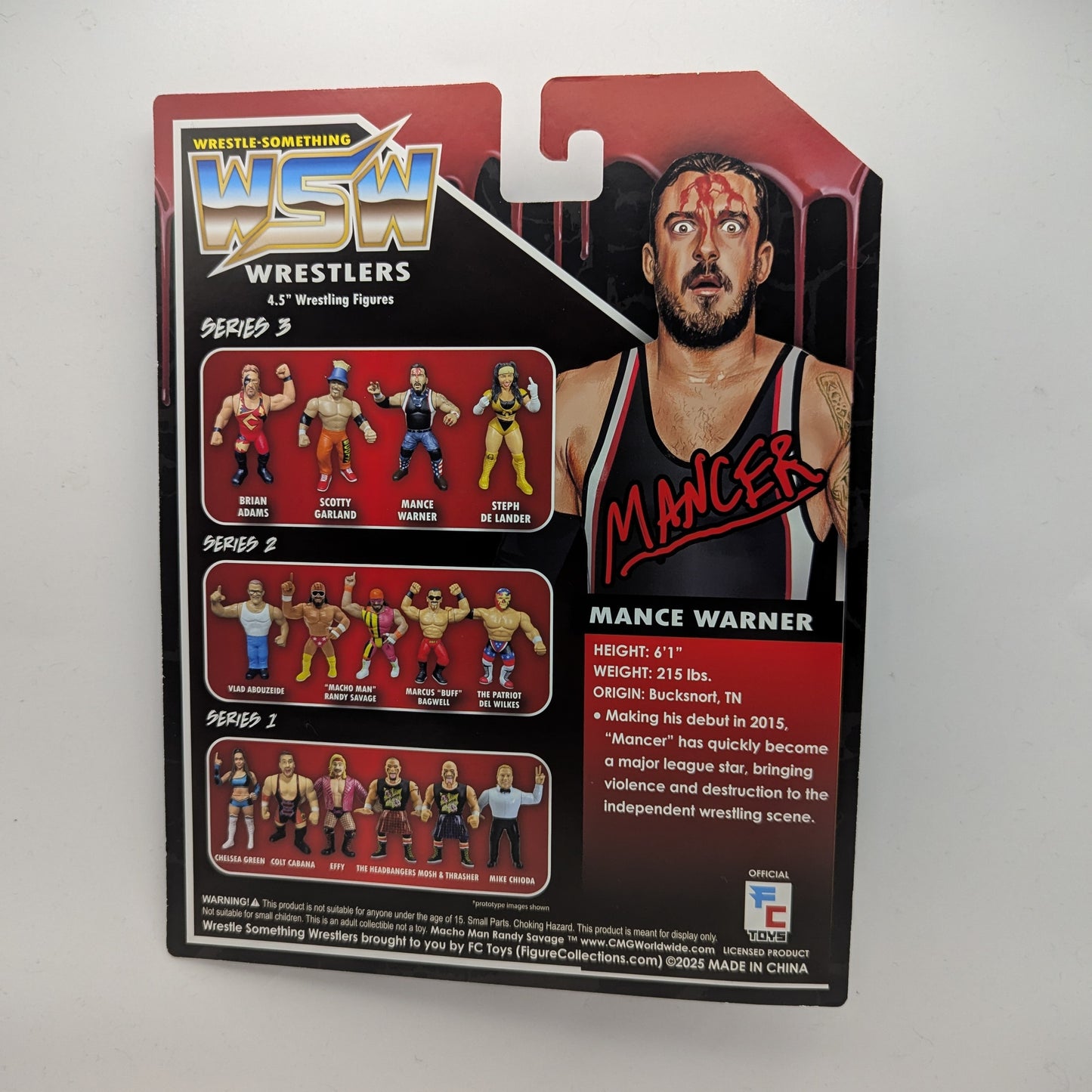 Figure Collections (FC) Wrestle Something Wrestlers 3 Mance Warner