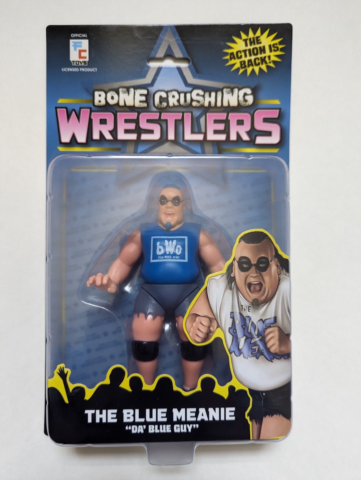 Figure Collections (FC) Bone Crushing Wrestlers (BCW) 1 Blue Meanie