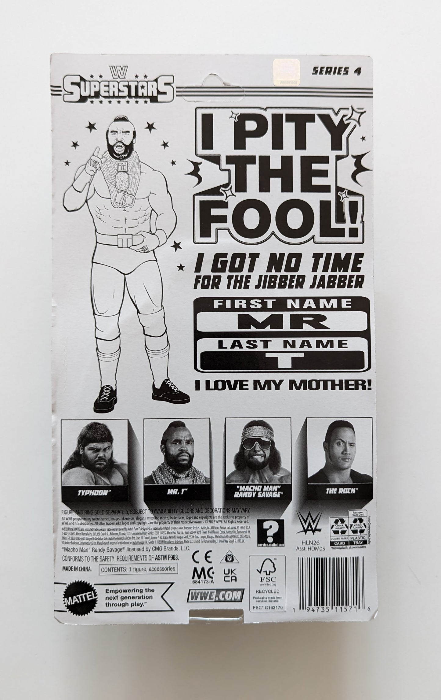 WWE Superstars Wave 4 Mr. T