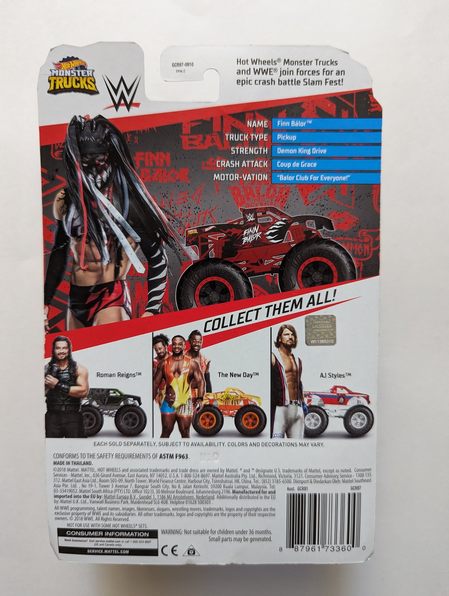 Mattel Hot Wheels Monster Trucks Finn Balor (5/10)