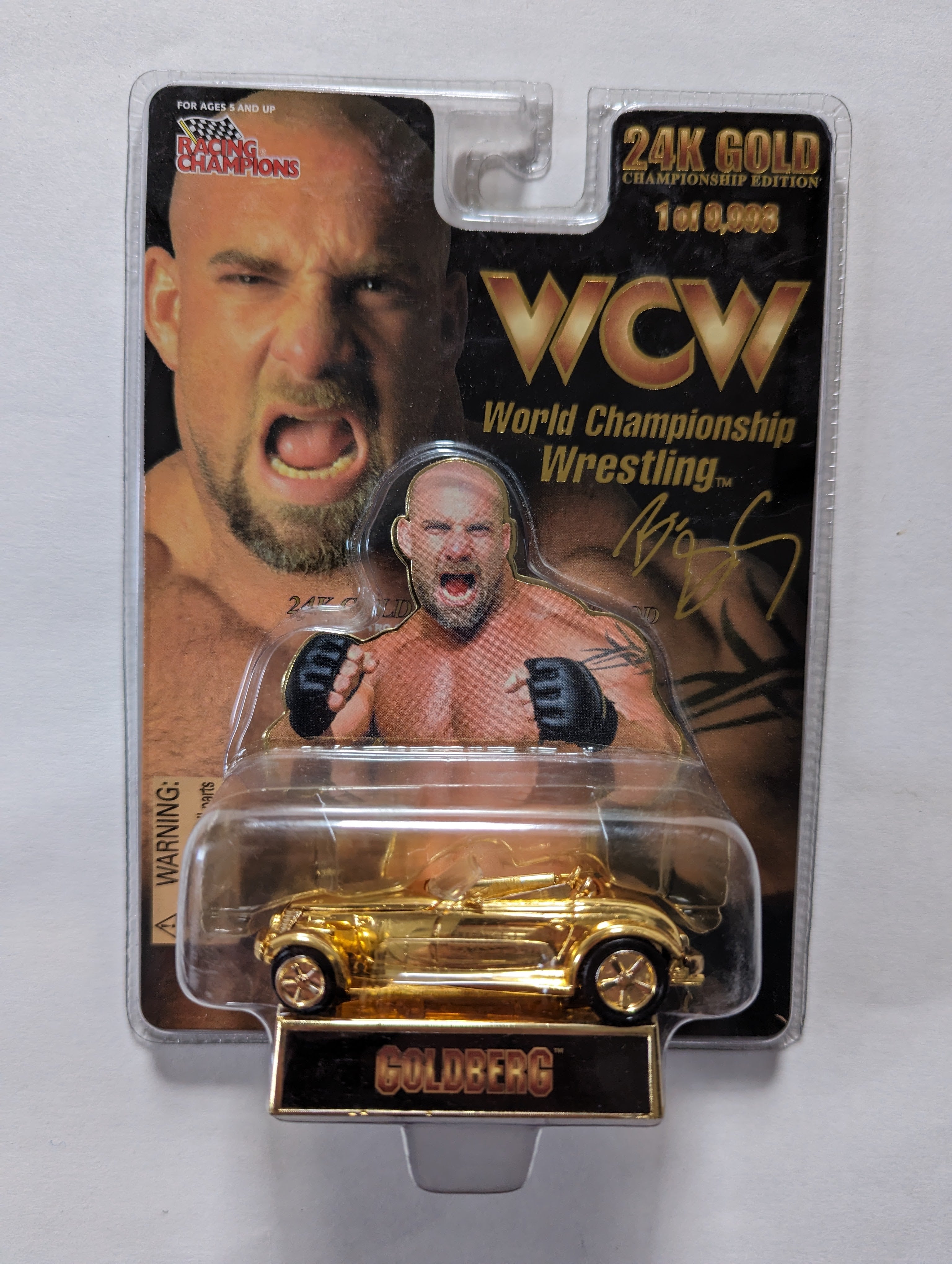 WCW Racing Champions Goldberg - 24k Gold (1 of 9,998)