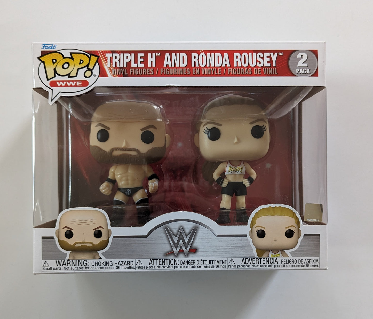 Funko Wrestling POP! 2-Pack Triple H (HHH) and Ronda Rousey