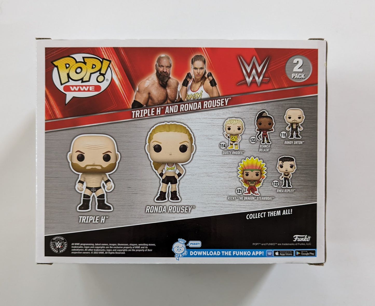 Funko Wrestling POP! 2-Pack Triple H (HHH) and Ronda Rousey