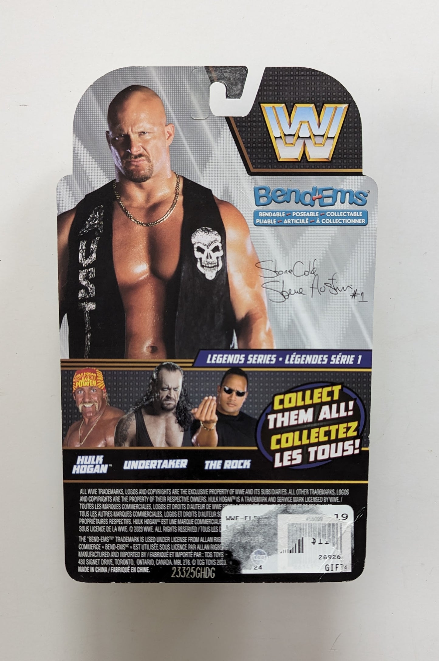 WWE & TCG Toys Bend 'Ems 1 Steve Austin