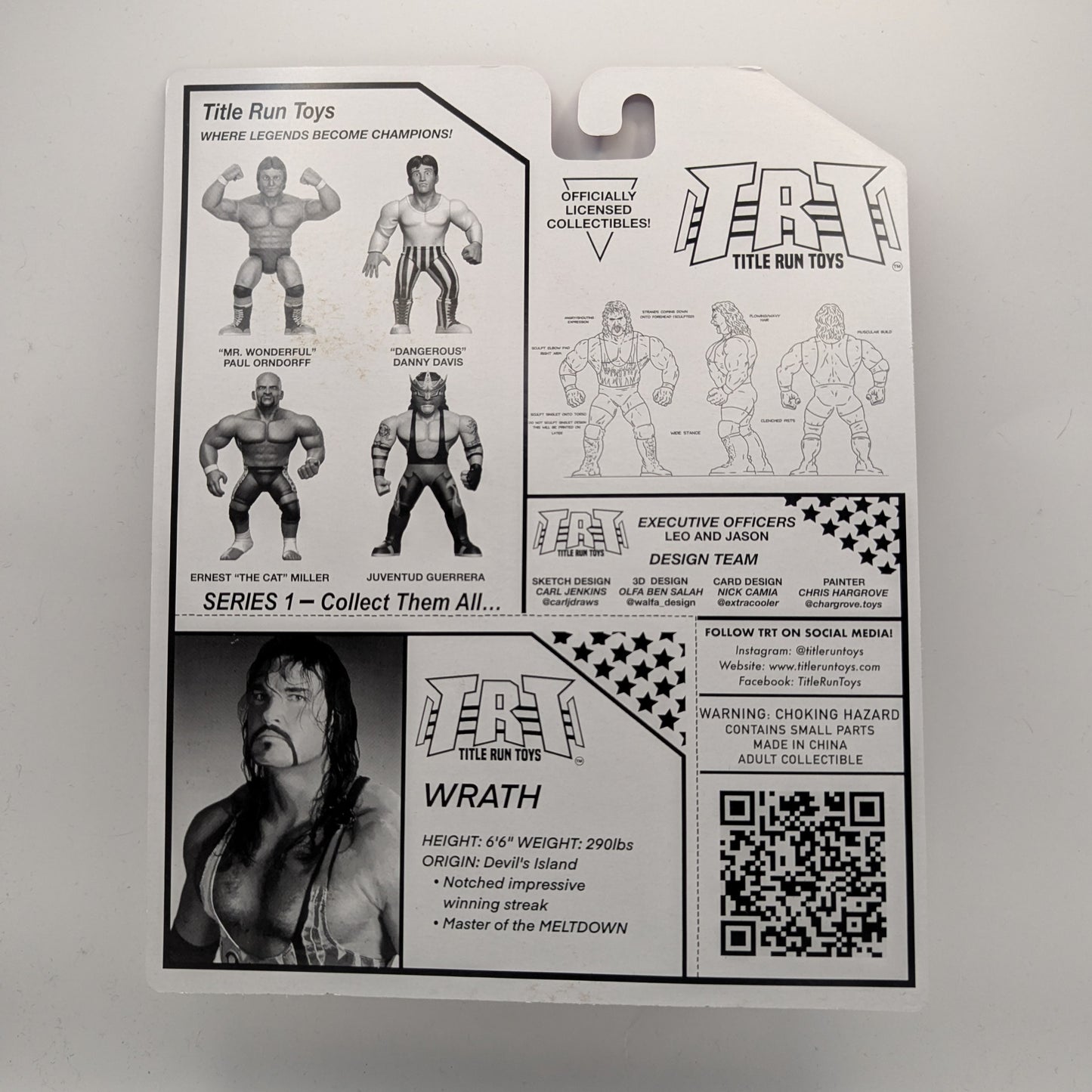Title Run Toys Series 1 - Set of 5 (Danny Davis, Ernest Miller, Juventud Guerrera, Paul Orndorff & Wrath)