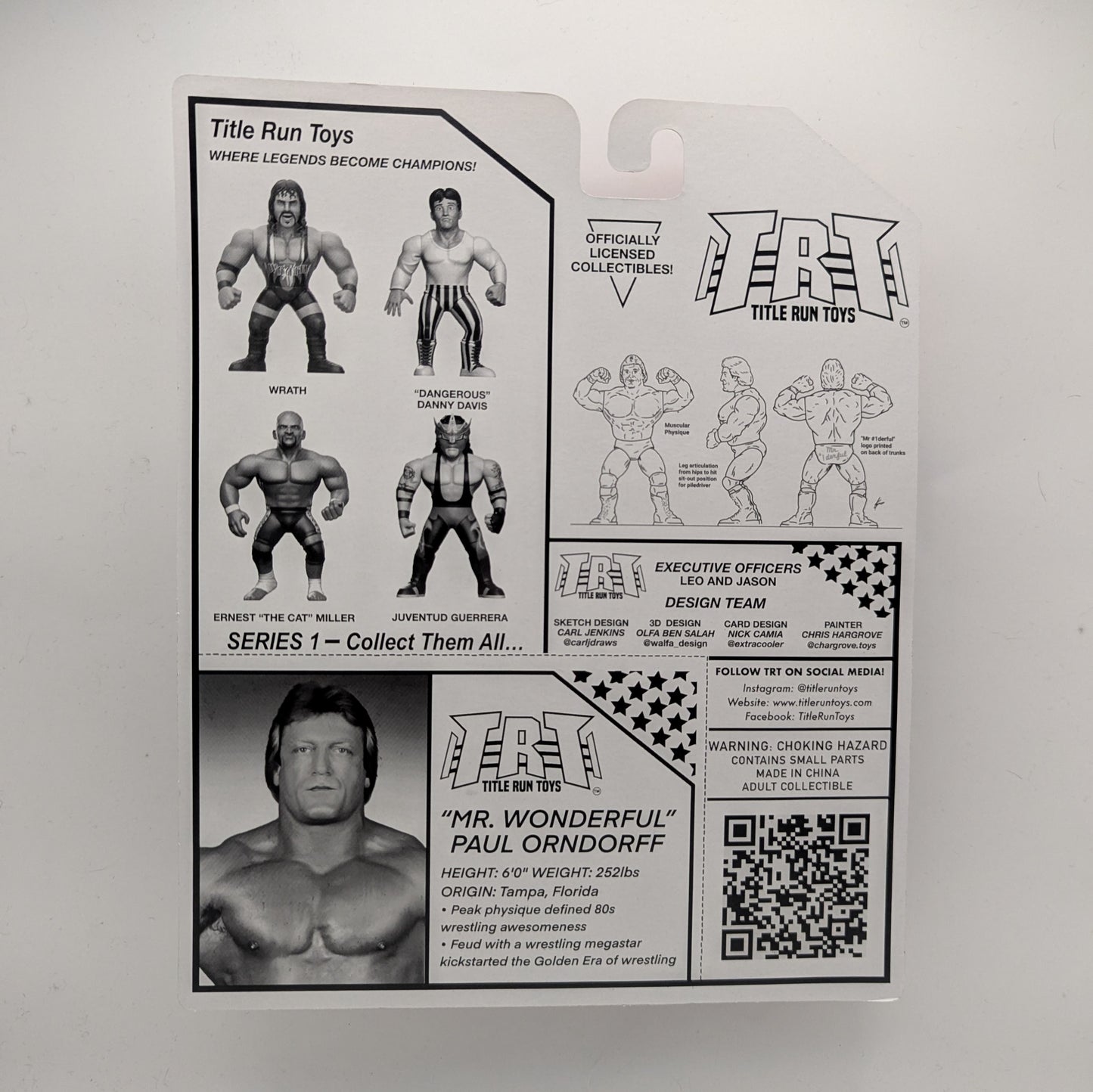 Title Run Toys Series 1 - Set of 5 (Danny Davis, Ernest Miller, Juventud Guerrera, Paul Orndorff & Wrath)