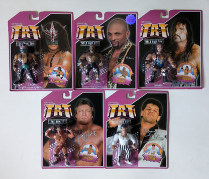 Title Run Toys Series 1 - Set of 5 (Danny Davis, Ernest Miller, Juventud Guerrera, Paul Orndorff & Wrath)