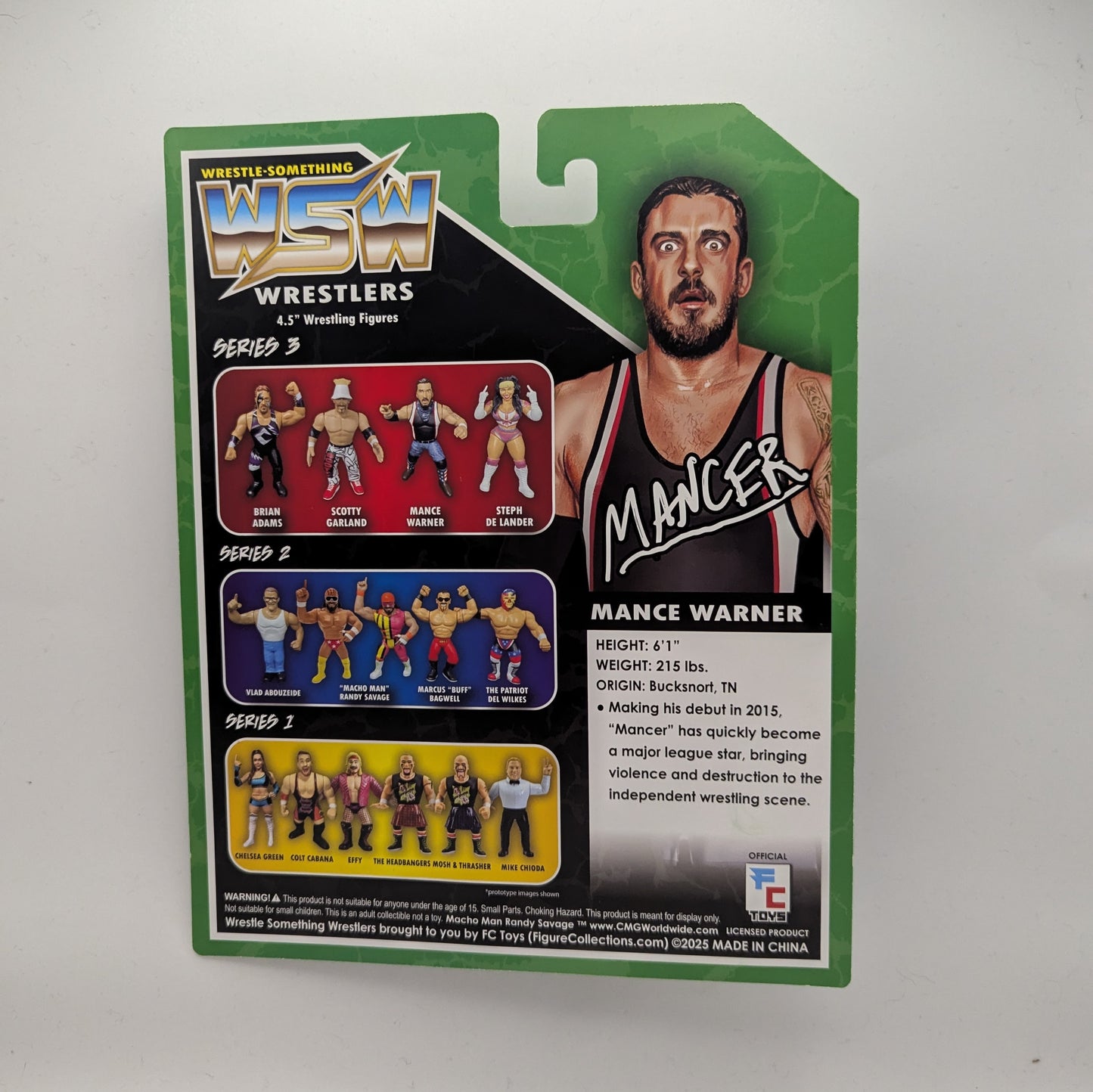 Figure Collections (FC) Wrestle Something Wrestlers 3 Mance Warner
