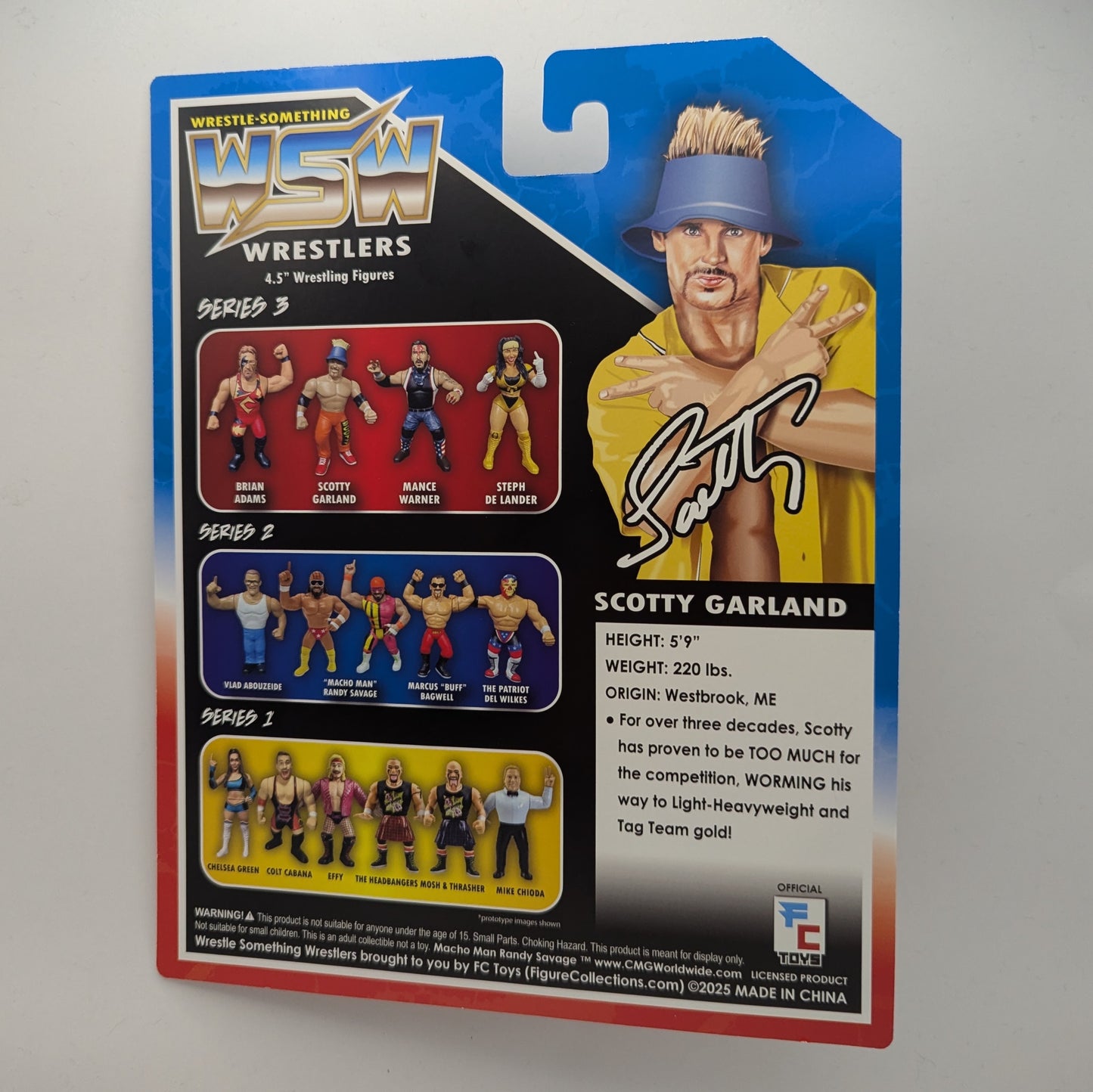 Figure Collections (FC) Wrestle Something Wrestlers 3 Scotty Garland