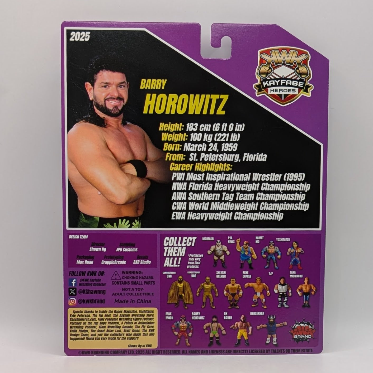 KWK 2025 Kayfabe Heroes Barry Horowitz