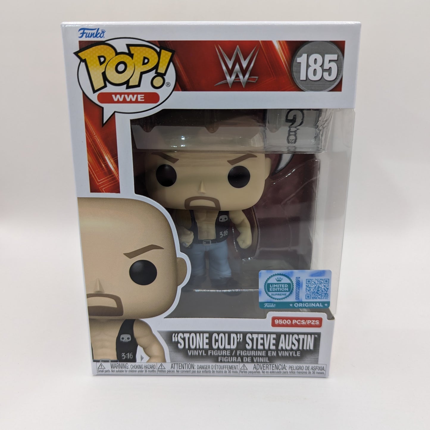 Funko Wrestling POP! WWE Entertainment Earth Exclusive 'Stone Cold' Steve Austin (#185)
