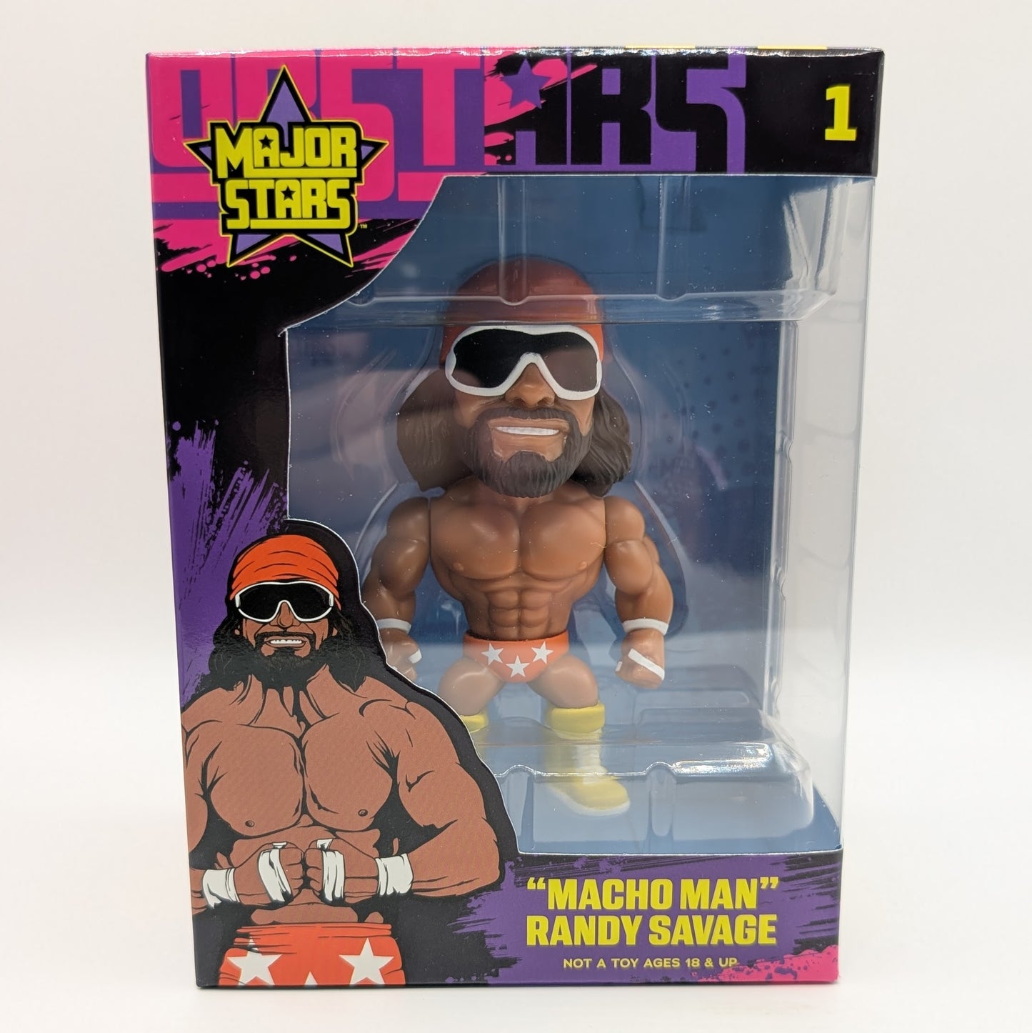 Major Stars 1 - Set of 4 (Brian Myers, Danhausen, Macho Man Randy Savage, & Matt Cardona)
