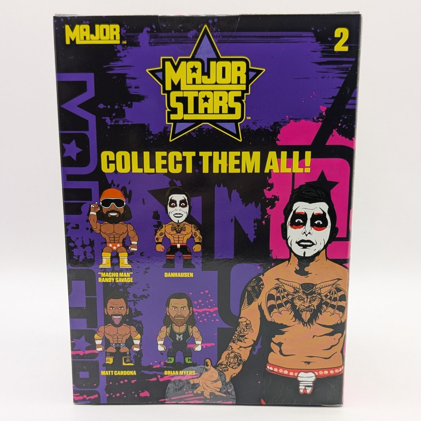Major Stars 1 - Set of 4 (Brian Myers, Danhausen, Macho Man Randy Savage, & Matt Cardona)